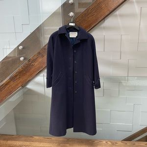 Vintage Jaeger Navy Wool Coat